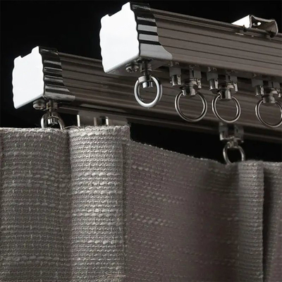 Doppelspurige Vorhangspuren aus Aluminiumlegierung zur einfachen Montage und Abnahme