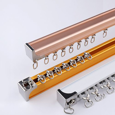 Doppelspurige Vorhangspuren aus Aluminiumlegierung zur einfachen Montage und Abnahme