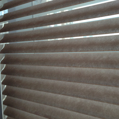 4 Zoll Breite Luxuriöse Shangrila Blind Stoff für moderne weiche Fensterbedeckungen