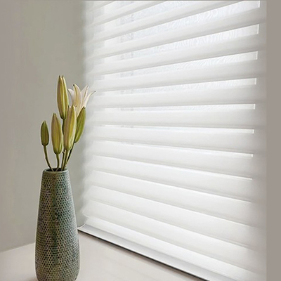 Shangrila Stoff Polyester Roller Blinds mit Valance Doppelschicht