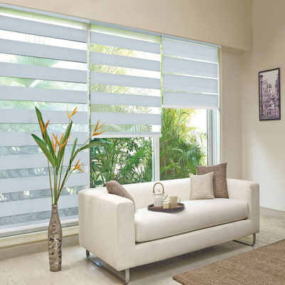 Gute Lichtdurchlässigkeit Smart Motorisierte Zebra Roller Blind für Wohnzimmer und Büro