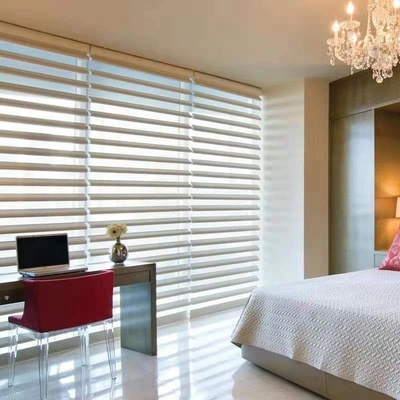 Maßgeschneiderte Größe Horizontale Struktur Fenster Shangrila Blind mit 24-Stunden-Nachverkaufservice