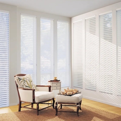 Maßgeschneiderte Größe Horizontale Struktur Fenster Shangrila Blind mit 24-Stunden-Nachverkaufservice
