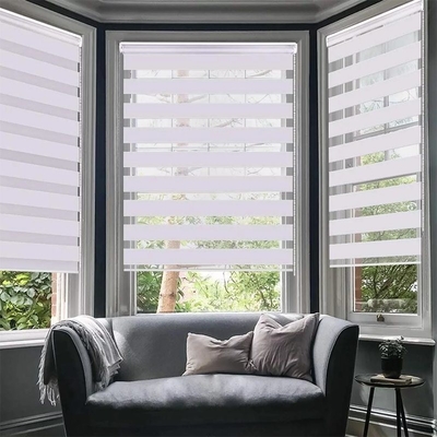 Eigene Größe Elektrische Smart Zebra Schattierung Staubdichte Funktion Fenster Polyester Blinds