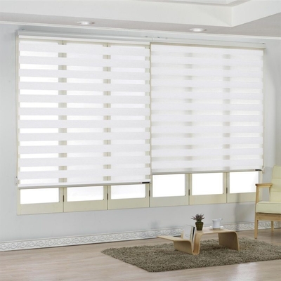 Eigene Größe Elektrische Smart Zebra Schattierung Staubdichte Funktion Fenster Polyester Blinds