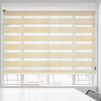 Elektrische Solarschattierung Fensterblinde Horizontale Zebra Blinds für eine hervorragende Leistung