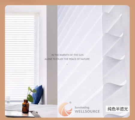 WELLSOURCE Handbuch 2&quot;Shangri-la Schattierungen Nicht-Ausmacklicht Filterung für Zuhause, Büro, Hotel, Club, Restaurant Custom Made