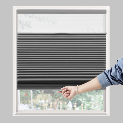 WELLSOURCE Tag- und Nacht-Zellschattierungen, Blackout Top Down Bottom Up Honeycomb Blinds für Fenster, kabellose Fensterblenden