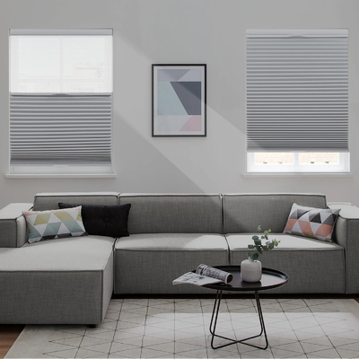 WELLSOURCE Tag- und Nacht-Zellschattierungen, Blackout Top Down Bottom Up Honeycomb Blinds für Fenster, kabellose Fensterblenden