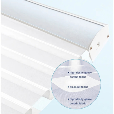 Individuelle UV- und Wärmedämmung für Badezimmer Elektromotorisierte Shangrila Blinds