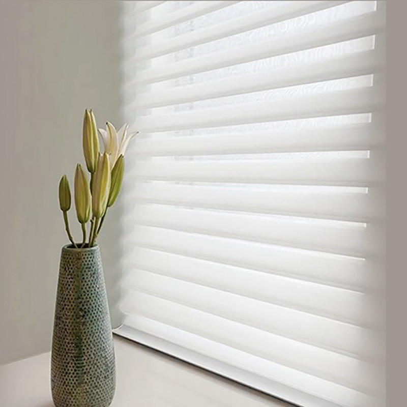 Shangrila Stoff Polyester Roller Blinds mit Valance Doppelschicht