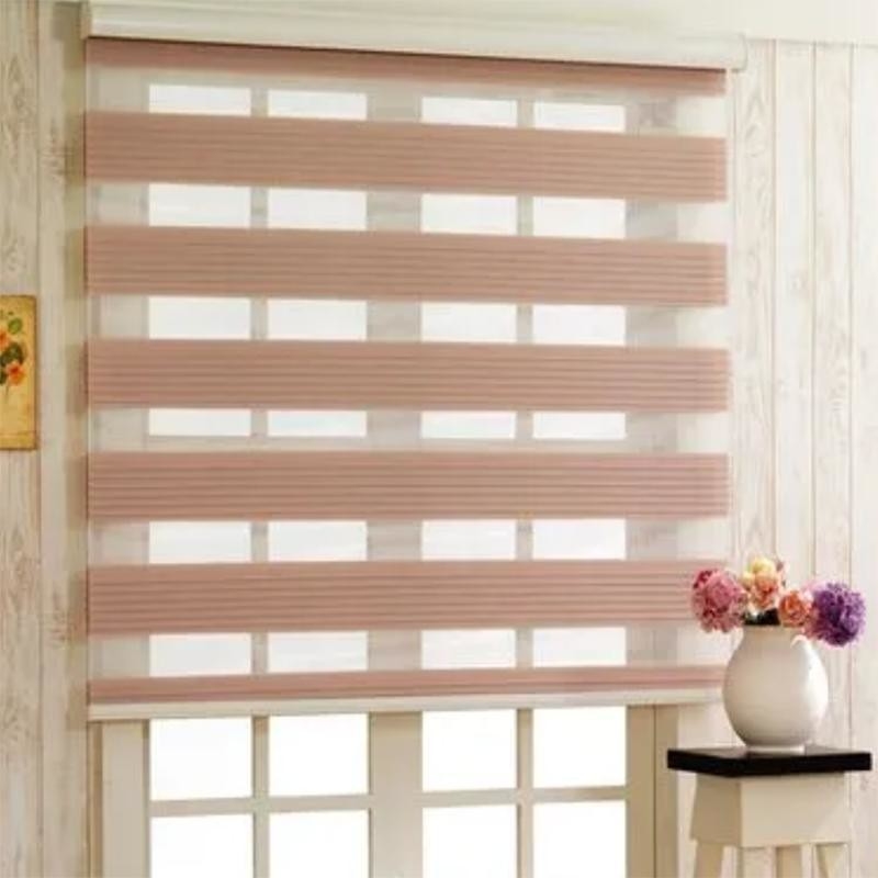 Moderne Design-Stil Motorisierte Blackout Polyester Zebra Blinds für Innen- und Außenbereich